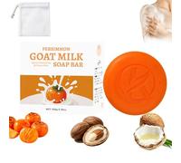 100g Persimmon Soap For Old People, Persimmon Goat Milk Soap, Persimmon Soap Bar For Body Odor Control, Fresh Deodorant Body Bar for Strong Odor Smell Remove, Natural Deodorant Cleansing Bar (1PC)