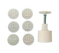 100g Plastic Mooncake Mould 3D Chinese Words Shape Moon Cake Mold DIY Kitchen Baking Accessories for Mid-Autumn Festival Pastry Tools for Baking