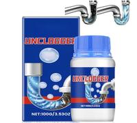 100G Powerful Drain Unblocker & Sink Unblocker,Safe Drain Cleaner for Kitchen Shower Sin/k,Effective Clog Remover with Pipe Deodorant,Si/nk Unblocker Quickly Removes Hair,All-Purpose Cleaning Product