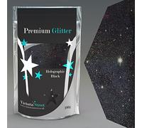 100g Premium Fine Holographic Glitter (Black)