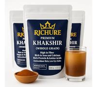 100g Premium Khakshir (Flixweed) Seeds - Triple Washed, Laser-Cleaned - 100% Natural Food-Grade for Summer Beverages & Smoothies | Gluten-Free, Vegan, High Fiber