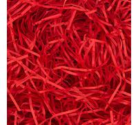 100g RED Shredded Hamper Paper Gift Packaging Christmas Basket Filler: Sunrise Packaging