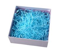 100g Red Shredded Tissue Paper, Crinkle Cut Paper Shred Filler, Colorful Gift Box Padding for Gift Wrapping, Christmas, Valentine's Day, Birthday, Wedding & Festive Presentations (Sky Blue)