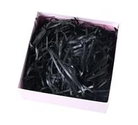 100g Red Shredded Tissue Paper, Crinkle Cut Paper Shred Filler, Colorful Gift Box Padding for Gift Wrapping, Christmas, Valentine's Day, Birthday, Wedding & Festive Presentations (Black)