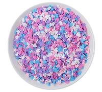 100g Resin Flatbacks Slime Accessories Clay Sprinkles Decoration for Slime Charms Filler DIY Slime Supplies Fake Candy Chocolate Cake Dessert Mud Particle Scrapbook Phone Case (heart8)