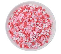 100g Resin Flatbacks Slime Accessories Clay Sprinkles Decoration for Slime Charms Filler DIY Slime Supplies Fake Candy Chocolate Cake Dessert Mud Particle Scrapbook Phone Case (cherry16)