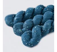 100g/Roll Cotton Lace Beaded Sequins Yarns Hand Knitting Crochet Thread for Sweaters 3rolls