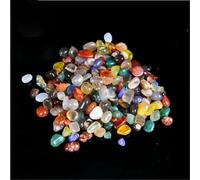 100g Seven Colored Agate Reusable Natural Crystal Transparent Gravel Ornament Decorative Landscape Craft for Garden Decoration-Multicolor