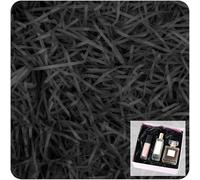 100g Shredded Tissue Paper for Gift Boxes Black, 100 Grams Soft Shredded Paper for Hampers Filling and Packaging Filler Shreds Stuffing Paper for Christmas Birthday Baby Shower Gift Decor
