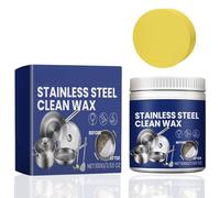100G Stainless Steel Cleaner and Polish,Oven Cleaner Paste,Multi-Purpose Cleaning Paste for Kitchen,Rust Remover for Microwave,Cooker,Hood,Tray, Pots & Sinks,Metal,Cutlery Clean/er Wax,Cleaning Pas/te