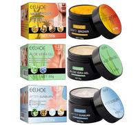 100g Tanning Accelerator and 50g Aloe Vera Gel and 50g After Sun Cream, Soft Brown Tan Accelerator&sunburn Prevention Set