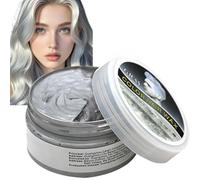 100g Temporary Hair Color Wax,Hair Wax Colour,Grey Hair Color,Grey Hair Dye Semi Permanent Hair Dye,Semi-Permanent Dye,Temporary Ha/ir Colour Instant Styling,Washable H/air Dyeing