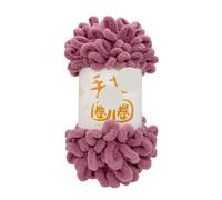 100g Thread 10mm 8 Meters Polyester Hand-Knitted Home Knitted Blanket Pillow Scarf Crochet Knitting Yarn Finger Knitting Yarn(Color 3)(Color 8)