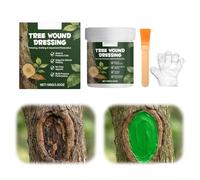 100g Tree Wound Sealer,Bonsai Cut Paste,Pruning Sealer, Tree Wound Healing Paste with Brush Gloves,Fast-Drying for Bonsai, Fruit Trees, and Plants
