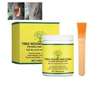 100g Tree Wound Sealer,Tree Pruning Sealer,Tree Wound Dressing,Bonsai Cut Paste,Tree Woun-d Pruning Sea-ler with Brush,Plant Healing Paste,Tr-ee Grafting Supplies with Brush,Grafting,Plant Protection