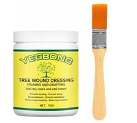 100g Tree Wound Sealer,Wound Sealant Plant Healing Sealant Stay Hydrated Bonsai Tree Cut Paste,Tree Wound Dressing With Brush Kit,Quick Bonsai Cut Paste for Garden Plant Grafting Repair Tool (1pcs)