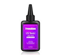 100g Upgrade Clear Odorless Hard UV Resin,No Shrinking, Fast Curing For DIY Home Professional Casting & Coating Handcraft Jewelry Earrings Necklace Bracelet Accessories Making