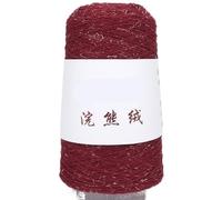 100g Velvet Autumn & Winter Fine Thread Floating Silk Hand Woven DIY Sweater Coat Scarf Shawl - Warm and Cozy Accessory(6#Deepred)
