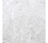 100g White Raffia Shredded Tissue Paper for Gift Boxes Soft Packaging Stuffing for Crafts Hamper Filling and Shredded Filler for Party Halloween Christmas Father's Day
