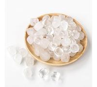 100g White Transparent Natural Crystal raw Stone Block Stone Aromatherapy Stone Expansion Stone Fish Tank Decoration Natural Block Stone 1.5-2cm