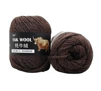 100g Yak Wool Yarn 3pcs Advanced Wool Soft Warmth Skin Friendly Natural for Hand Knitting Scarves Sweaters Hats Coats Bags Socks (11)
