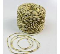 100g Yarn for Knitting & Crocheting Matethreads DIY Crochet Metallic + Cotton Metallized Thread Hand Knitting Blended(Goose Yellow Flower)