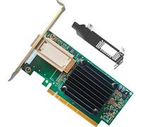 100GbE QSFP28 Network Card Compatible with MCX455A-ECAT PCIe Ethernet Card with ConnectX-4 Controller, 1 Port QSFP28 (VPI 100GbE/EDR IB), PCIe 3.0, SR-IOV RoCEv2 RDMA VXLAN PXE PCI Network Adapter