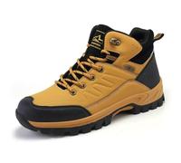 100junzidao Waterproof Hiking Shoes Men Women Slip-Resistant Walking Trekking Boots Lightweight Com Table Cycling Climbing Shoes Yellow 7