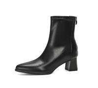 100junzidao Women's Pointed Toe Stiletto Short Boots Slim Fit High Heel French Style Ankle Boots with Rubber Sole Black