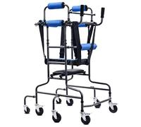 100Kg/220Lbs Rollator Walker Folding Rehabilitation Training Adult Walking Bracket Standing Walker Frame with 8 Wheels for Disabled Adults The New