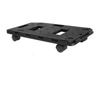 100Kg Interlocking Heavy-Duty Plastic Dolly Trolley with 360° Swivel Wheels | Anti Slip Surface | Stackable Platform for Moving Boxes, Furniture & Appliances | Ideal for Graden, Garage or DIY (1)