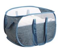 100L Collapsible Laundry Baskets, Tear Proof Pop Up Laundry Hamper with Dual Handles, Large Foldable Laundry Basket, Easy to Carry Laundry Hamper for Home, Laundry Room, Bedroom, Dorm, Travel Blue