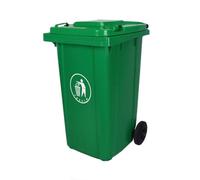 100L Eco-Friendly Green Plastic Garba Bin with Flip Lid - Ideal Waste Container for Recycling & Trash Sorting in Markets, Durable Garbage Solution