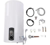 100L Electric Water Heater 2000W 220V Storage Hot Water Boiler Tank Wall Mounted with LED Display and Shower Head for Fast Heating in Bathroom Kitchen Salon Caravan Toilet White Instant Heating System