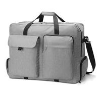 100L Foldable Duffle Bag with Shoe Compartment, Water Repellent & Tear Resistant Packable Holdall for Travel, Overnight, Moving, Packing for Men & Women