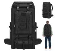 100L Hiking Camping Backpack Men Women Waterproof Large Capacity Hiking Rucksack Travel Backpack Outdoor Sport Travel Daypack Bag Molle Rucksack for Climbing Hunting Camping Travelling Trekking