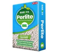 Hardys Haryds Perlite 100L - Horticultural Grit Graded 2-4mm, Enhances Drainage, Aeration, Moisture Retention - Natural Volcanic Rock