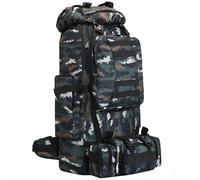100L Outdoor Military Camouflage Backpack, 2-in-1 Waterproof Camping Hiking MOLLE Rucksack Large Capacity Travel Daypacks Bag for Mens, Great for Climbing, Trekking, Travelling,tabby camouflage