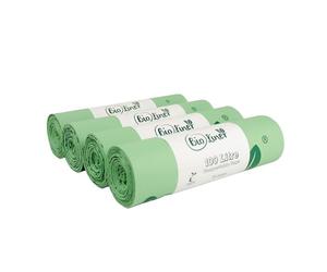 100L x40 Heavy Duty Compostable Food Waste Sacks - BioLiner Food Waste Bin Liners - EN 13432 - Compost Bags with Composting Guide - 100 Litre