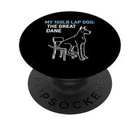 100lb Lap Dog Great Dane Puppy Love Canine PopSockets Adhesive PopGrip