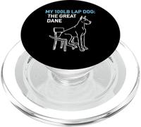 100lb Lap Dog Great Dane Puppy Love Canine PopSockets PopGrip for MagSafe