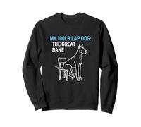 100lb Lap Dog Great Dane Puppy Love Canine Sweatshirt