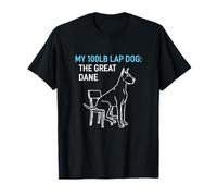 100lb Lap Dog Great Dane Puppy Love Canine T-Shirt
