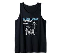 100lb Lap Dog Great Dane Puppy Love Canine Tank Top