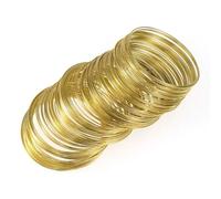 100Loops Silver Gold Bronze Memory Beading Steel Wire for DIY Jewelry Findings Multi-layer Bangle Bracelet Making 0.6mm(Golden)