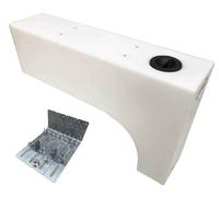 100ltr Wydale Wheel Arch Water Tank With Fitting/Bracket Kit (White/Opaque)
