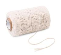 100M 100% Cotton Rope for Party Wedding Decoration Accessory Colorful Twine Cord String Thread with 12 Color Crochet Kits for Beginners Adults(Type14)