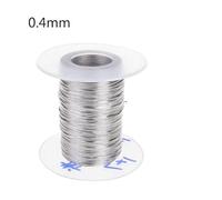100m 304 Stainless Steel Wire Rope Soft Fishing Lifting Cable 1×7 Clothesline With 30 Aluminum Ferrules(0.4mm)