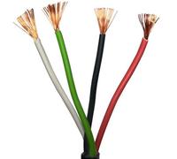100m Outdoor Rated 4 Core Speaker Cable 1.5mm OXYGEN FREE COPPER (OFC)