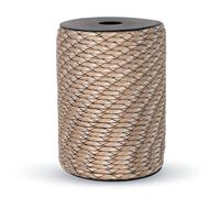 100M 550 Standard 9-Core Paracord Rope 4mm Outdoor Parachute Cord Survival Umbrella Tent Lanyard Strap Clothesline(9C light brown,30M)